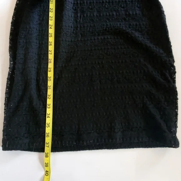 2360 * Guess Sleeveless Lace Overlay Dress Black Size 10 - Picture 8 of 8